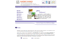 Desktop Screenshot of nandinifabrics.com