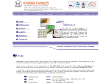 Tablet Screenshot of nandinifabrics.com